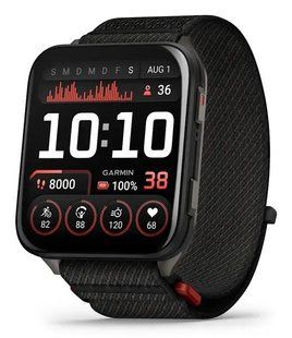 Смарт-часы Garmin Venu X1 Black with Slate Titanium Caseback and Black ComfortFit Nylon Band (010-02980-00/02) 613092 фото