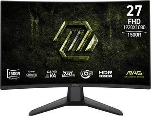 Монітор MSI MAG 274CF X24 27" 1920x1080px 240Гц 0.5 [GTG] Вигнутий 2116401 фото