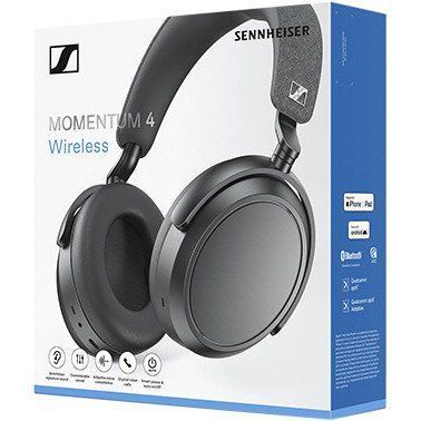 Навушники з мікрофоном Sennheiser MOMENTUM 4 Wireless Black (509266) 029595 фото