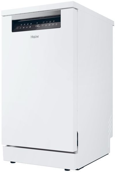 Посудомийна машина HAIER I-Pro Shine 5 Slim XF1C3TB1FW AI Smart, Auto Door - автоматичне відкривання дверцят, третя шухляда, hOn 2058833 фото