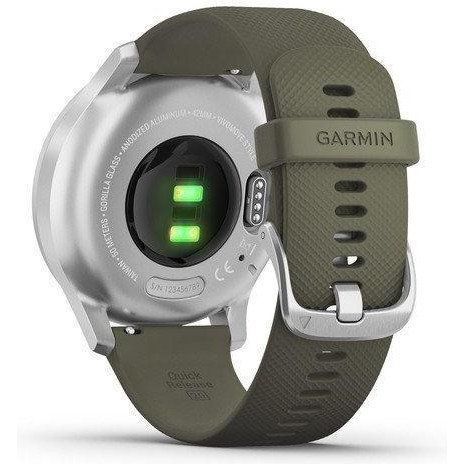 Смарт-годинник Garmin vivomove Style Silver-Moss Green Silicone (010-02240-21) 035133 фото