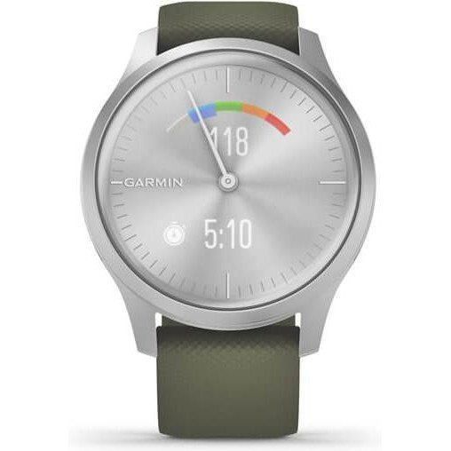Смарт-годинник Garmin vivomove Style Silver-Moss Green Silicone (010-02240-21) 035133 фото