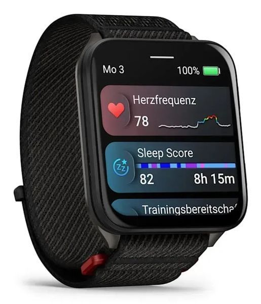 Смарт-часы Garmin Venu X1 Black with Slate Titanium Caseback and Black ComfortFit Nylon Band (010-02980-00/02) 613092 фото