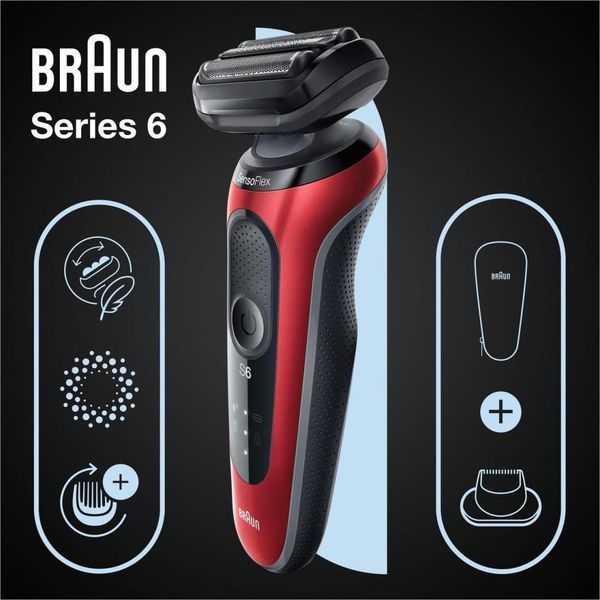 Електробритва чоловіча Braun Series 6 61-R1200s 012862 фото