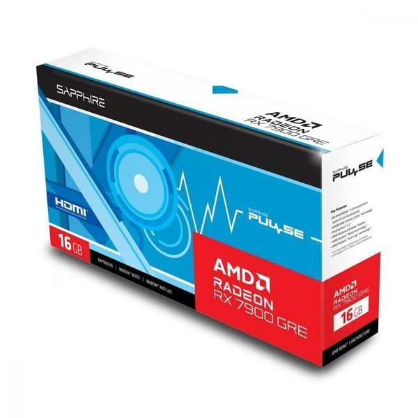 Відеокарта Sapphire Radeon RX 7900 GRE 16GB PULSE (11325-04) 014047 фото