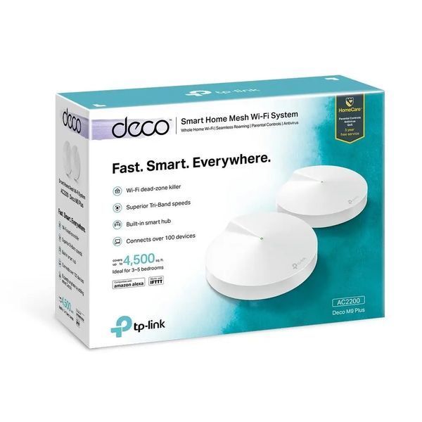 Бездротовий маршрутизатор (роутер) TP-Link Deco M9 Plus (2-Pack) 001323 фото