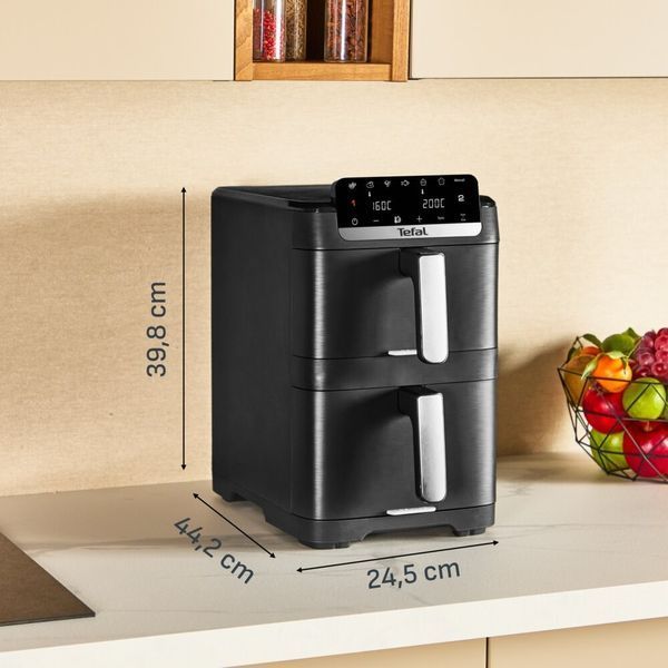 Фритюрница без масла TEFAL EY7568E0 Easy Fry Stack 10л с двойной корзиной 2130960 фото