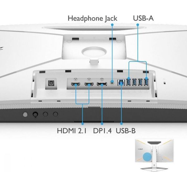 Монитор BenQ Mobiuz EX2710U (9H.LKTLA.TBE) 023220 фото