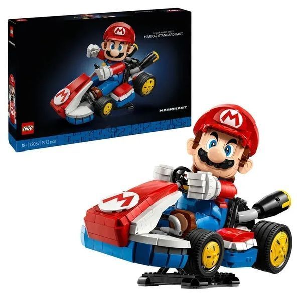 Блоковий конструктор LEGO Super Mario Mario Kart: Mario і Standard Kart (72037) 613439 фото