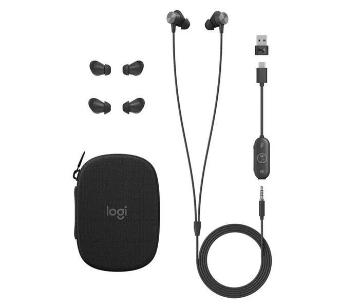 Наушники с микрофоном Logitech Zone Wired Earbuds UC (981-001013) 028800 фото