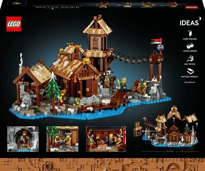 Блочный конструктор LEGO Ideas Деревня викингов (21343) 613441 фото