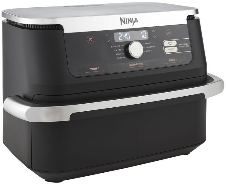 Фритюрница без масла Air Fryer NINJA AF500EU 10.4 л Черная с разделителем корзины 693414 фото