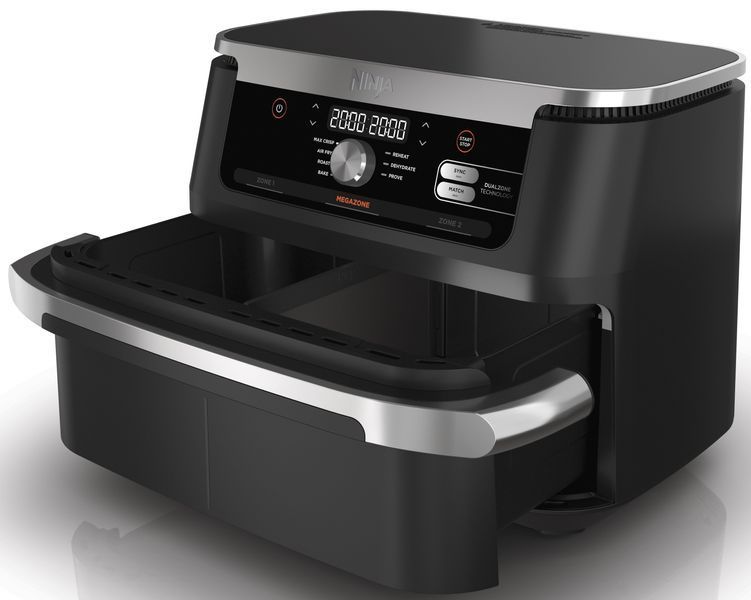 Фритюрница без масла Air Fryer NINJA AF500EU 10.4 л Черная с разделителем корзины 693414 фото