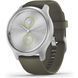 Смарт-годинник Garmin vivomove Style Silver-Moss Green Silicone (010-02240-21) 035133 фото 1