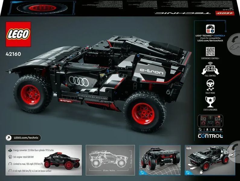 Авто-конструктор LEGO Technic Audi RS Q e-tron (42160) 613424 фото