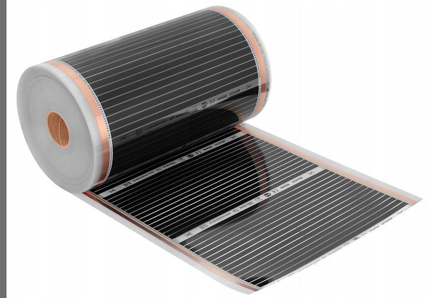 Плівка гріюча інфрачервона MISSION AIR Black Silver PTC 160 Вт/м&sup2; 22 м&sup2; шир. 50 см + регулятор Taurus Білий e2065984 фото