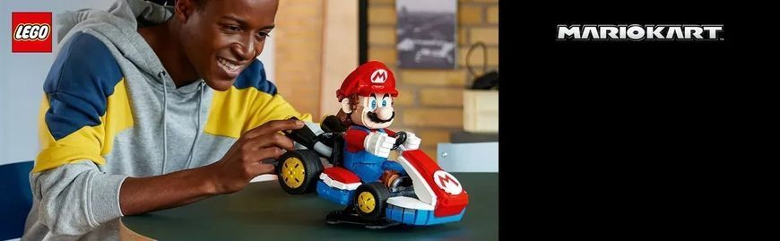 Блоковий конструктор LEGO Super Mario Mario Kart: Mario і Standard Kart (72037) 613439 фото