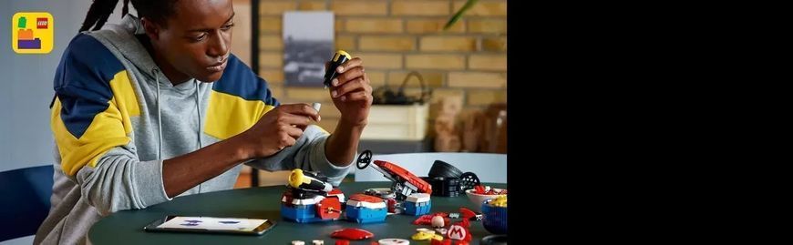 Блоковий конструктор LEGO Super Mario Mario Kart: Mario і Standard Kart (72037) 613439 фото