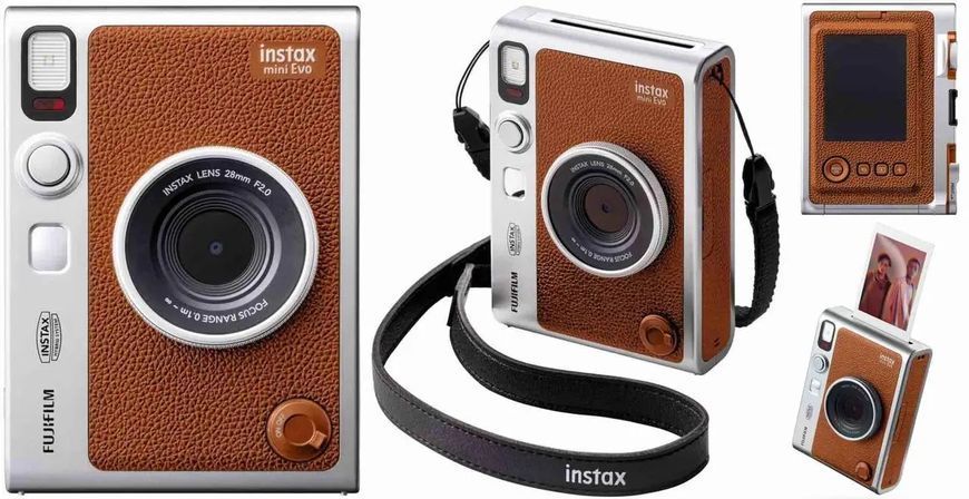 Фотокамера миттєвого друку Fujifilm Instax mini EVO Brown (16812534) 042900 фото