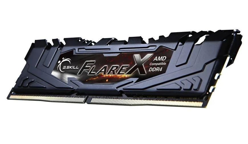 Пам'ять для настільних комп'ютерів G.Skill 16 GB (2x8GB) DDR4 3200 MHz Flare X Black (F4-3200C16D-16GFX) 338598ua фото
