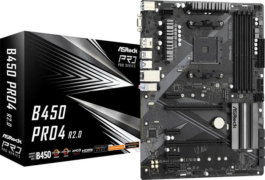 Материнська плата ASRock B450 Pro4-F R2.0 343038 фото