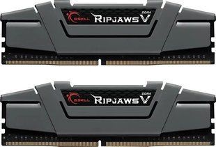 Пам'ять для настільних комп'ютерів G.Skill 16 GB (2x8GB) DDR4 3200 MHz Ripjaws V Gunmetal Gray (F4-3200C16D-16GVGB) 337454ua фото