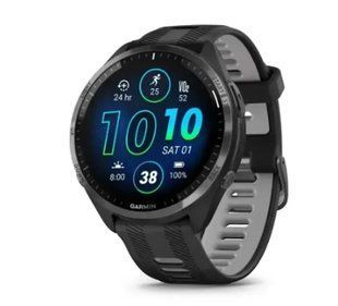 Смарт-часы Garmin Forerunner 965 Carbon Gray Titanium Bezel w. Blk Case Blk/Powder Gray S. Band (010-02809-00/10/80) 613072 фото