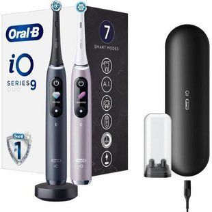 Електрична зубна щітка Oral-B iO Series 9 Duo Black Onyx/Rose Quartz 012815 фото