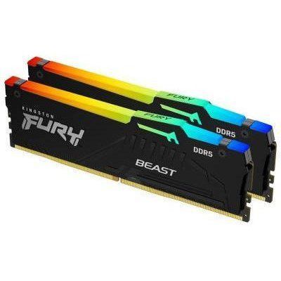 Пам'ять для настільних комп'ютерів Kingston FURY 32 GB (2x16GB) DDR5 5600 MHz Beast RGB (KF556C40BBAK2-32) 033748 фото
