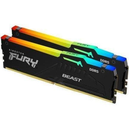 Память для настольных компьютеров Kingston FURY 64GB (2x32GB) DDR5 6000MHz Beast RGB EXPO (KF560C36BBEAK2-64) 033848 фото