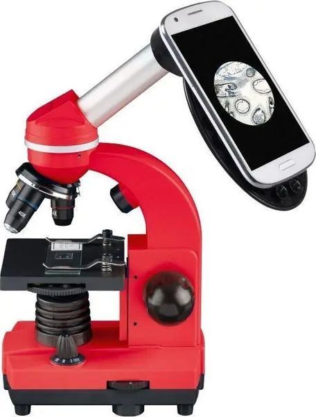 Мікроскоп оптичний Bresser Biolux SEL 40x-1600x Red 025000 фото