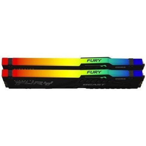 Память для настольных компьютеров Kingston FURY 64GB (2x32GB) DDR5 6000MHz Beast RGB EXPO (KF560C36BBEAK2-64) 033848 фото