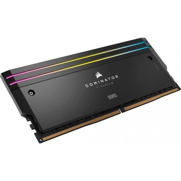 Пам'ять для настільних комп'ютерів Corsair 32 GB (2x16GB) DDR5 6000 MHz Dominator Titanium RGB Black (CMP32GX5M2B6000C30) 027804 фото