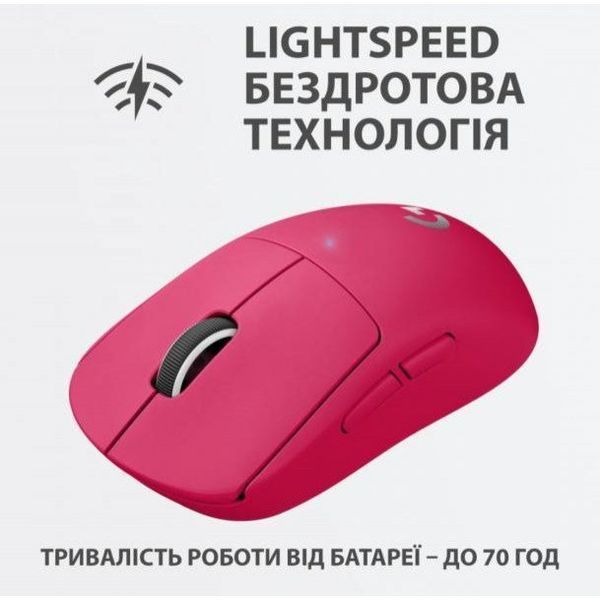 Миша Logitech G Pro X Superlight Wireless Magenta (910-005956) 024022 фото
