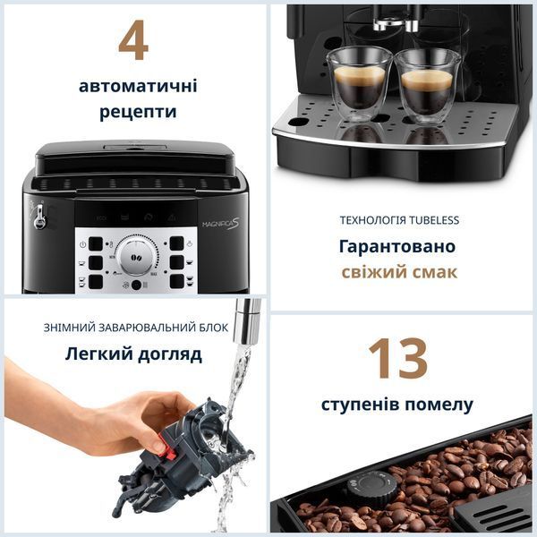 Кофемашина автоматическая Delonghi Magnifica S ECAM 22.110.B 016384 фото