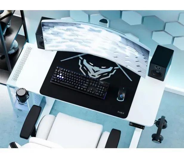 Геймерський ігровий стіл Diablo Chairs X-Tensio 1100 White 615083 фото