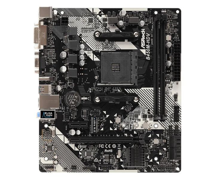 Материнська плата ASRock B450M-HDV R4.0 393545 фото