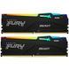 Пам'ять для настільних комп'ютерів Kingston FURY 32 GB (2x16GB) DDR5 5600 MHz Beast RGB (KF556C40BBAK2-32) 033748 фото 1