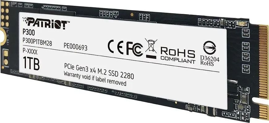 SSD накопичувач Patriot P300 1 TB (P300P1TBM28) 462787ua фото
