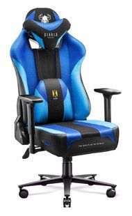 Игровое кресло DIABLO CHAIRS X-Player 2.0 King Size Черно-синее 470546 фото