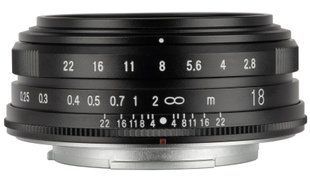 Об'єктив VOIGTLANDER Color Skopar 18 мм f/2,8 для Fujifilm X Чорний 2117001 фото