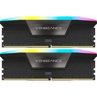 Пам'ять для настільних комп'ютерів Corsair 32 GB (2x16GB) DDR5 6000 MHz Vengeance RGB (CMH32GX5M2B6000C40) 027805 фото