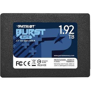 SSD накопитель PATRIOT Burst Elite 1.92 TB (PBE192TS25SSDR) 001966 фото