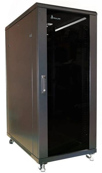 Шкаф RACK EXTRALINK 19" 27U EX.14404 800 x 800 мм, напольный, черный 454184 фото