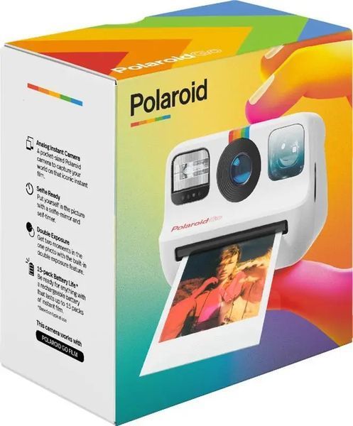Фотокамера миттєвого друку Polaroid Go White (9035) 042902 фото