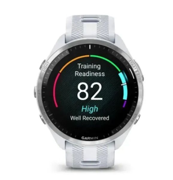 Смарт-часы Garmin Forerunner 965 Titanium Bezel w. Whiteston Case and Whiteston/Powder Gray S. Band (010-02809-01/11/8) 613073 фото