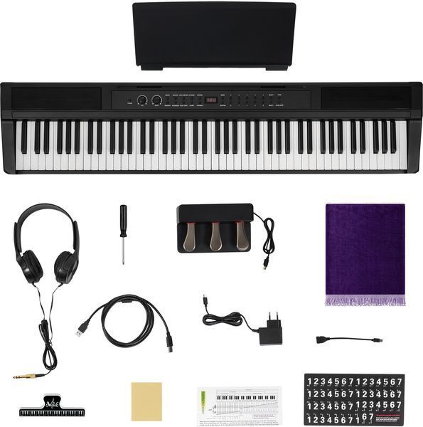Цифрове піаніно MUSICMATE MM-P30-B ConcertoGo Чорний 2119786 фото