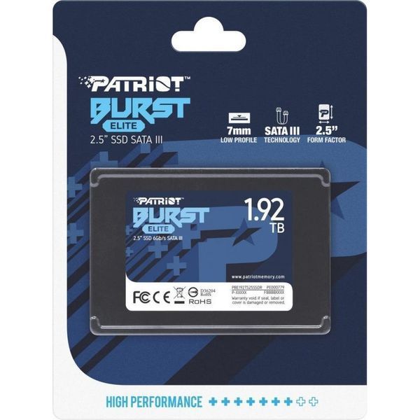SSD накопитель PATRIOT Burst Elite 1.92 TB (PBE192TS25SSDR) 001966 фото