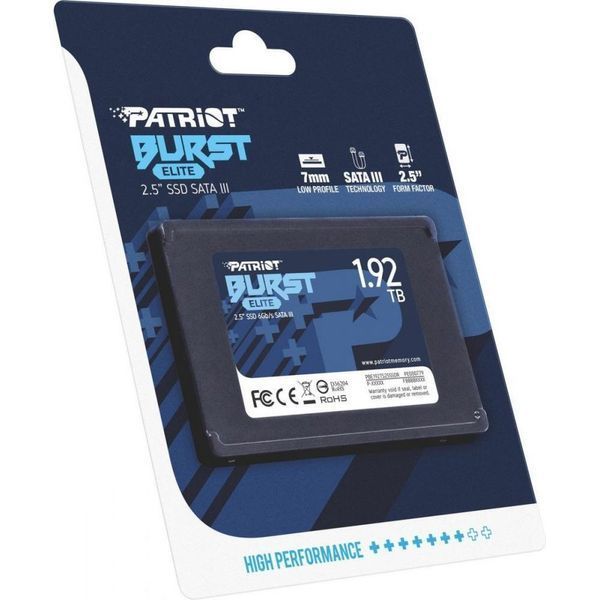 SSD накопитель PATRIOT Burst Elite 1.92 TB (PBE192TS25SSDR) 001966 фото