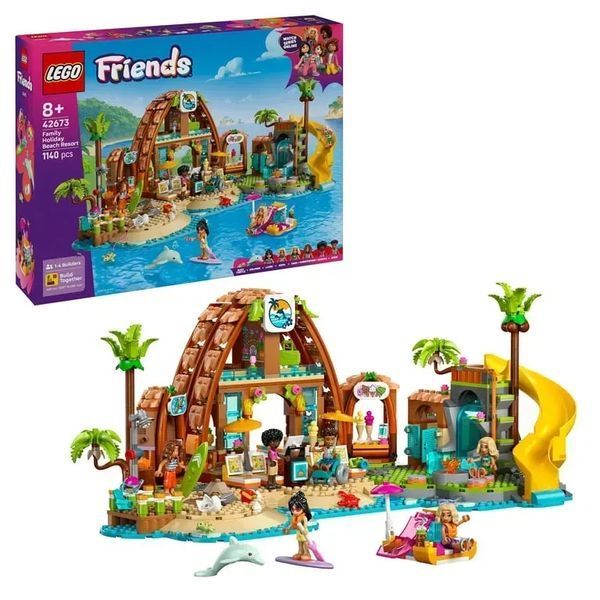 Блоковий конструктор LEGO Friends Пляжний курорт для сімейного відпочинку (42673) 613382 фото